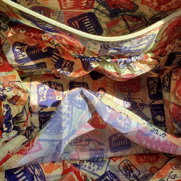 Samantha Brown Travel Bag Carry On Croc Embossed Red Weekender Handles 15x14x9" - Picture 10 of 16